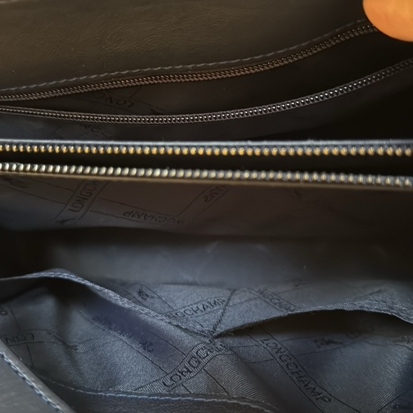 Longchamp leather khaki color purse - Picture 3 of 3